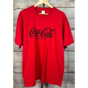 Port & Company Coca Cola Red Graphic Tee XL Short Sleeve Cotton NWOT